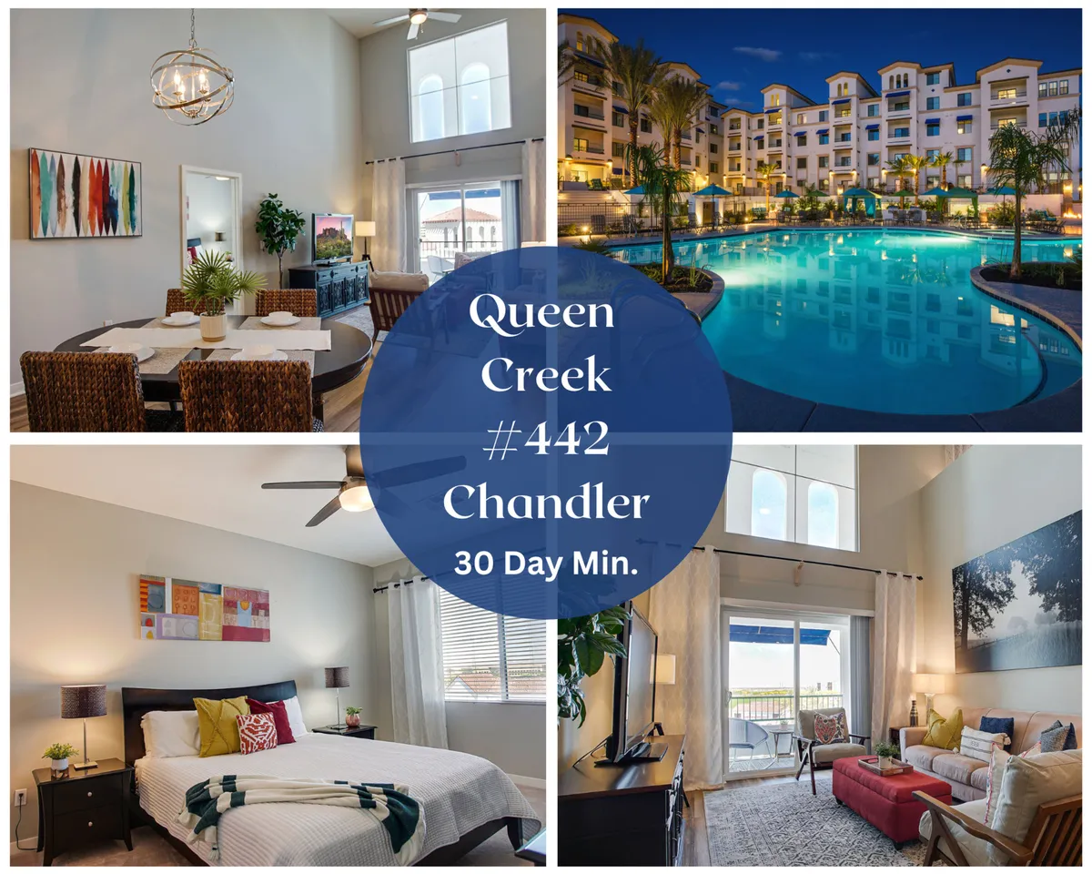 The image showcases an inviting open-plan condo interior, seamlessly connecting the stylish dining area and spacious living room with floor-to-ceiling windows overlooking a sparkling swimming pool. Beyond, a private balcony reveals stunning sunset views, while the layout hints at the comfort of a nearby bedroom. The space exudes warmth, functionality, and a welcoming atmosphere for dining, relaxing, or entertaining.